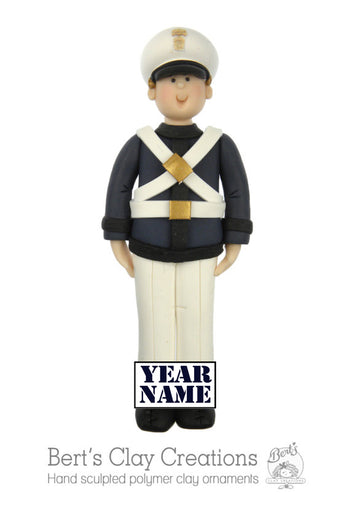 Citadel Cadet Design 2 Ornament - Bert's Clay Creations